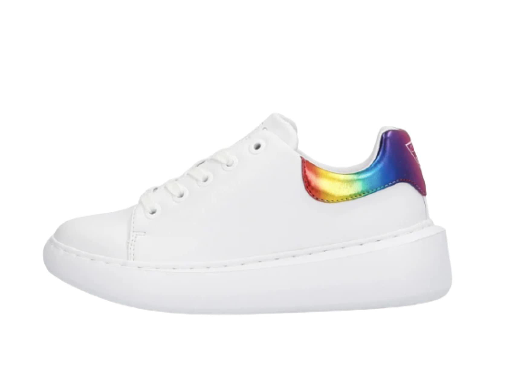 GUESS Women's Bradly White Sneakers - Comfortable Casual Shoes for Walking, Running & Everyday Wear | Fashionable Athletic Footwear for Women
