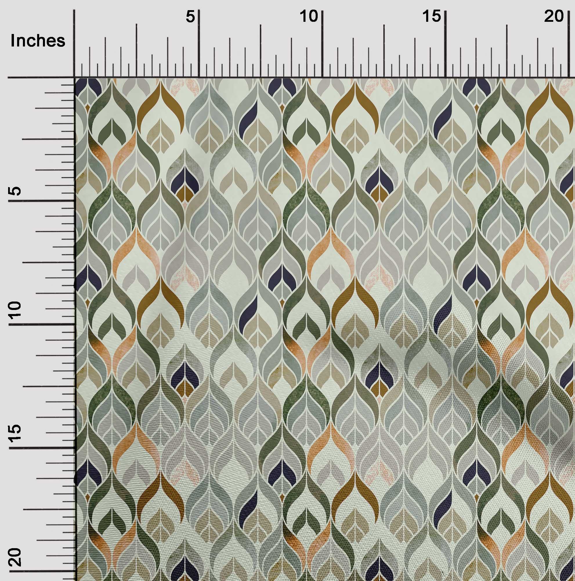 Velvet Mint Paisley Printed Fabric by The Yard - 58 Inch Wide DIY Sewing Material for Clothing, Dresses & Home Decor | Soft & Durable Crafting Fabric