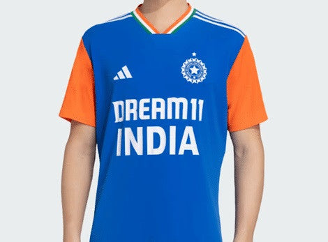Adidas Team India T20 World Cup 2024 Official Cricket Jersey - Men's Fan Edition for Cricket Matches & Sports Events