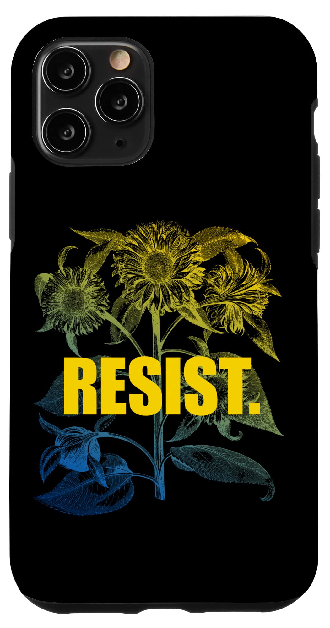 iPhone 11 Pro Case - Sunflower Design, Shockproof & Scratch-Resistant Protective Cover - Perfect for Daily Use, Travel & Showing Ukrainian Pride