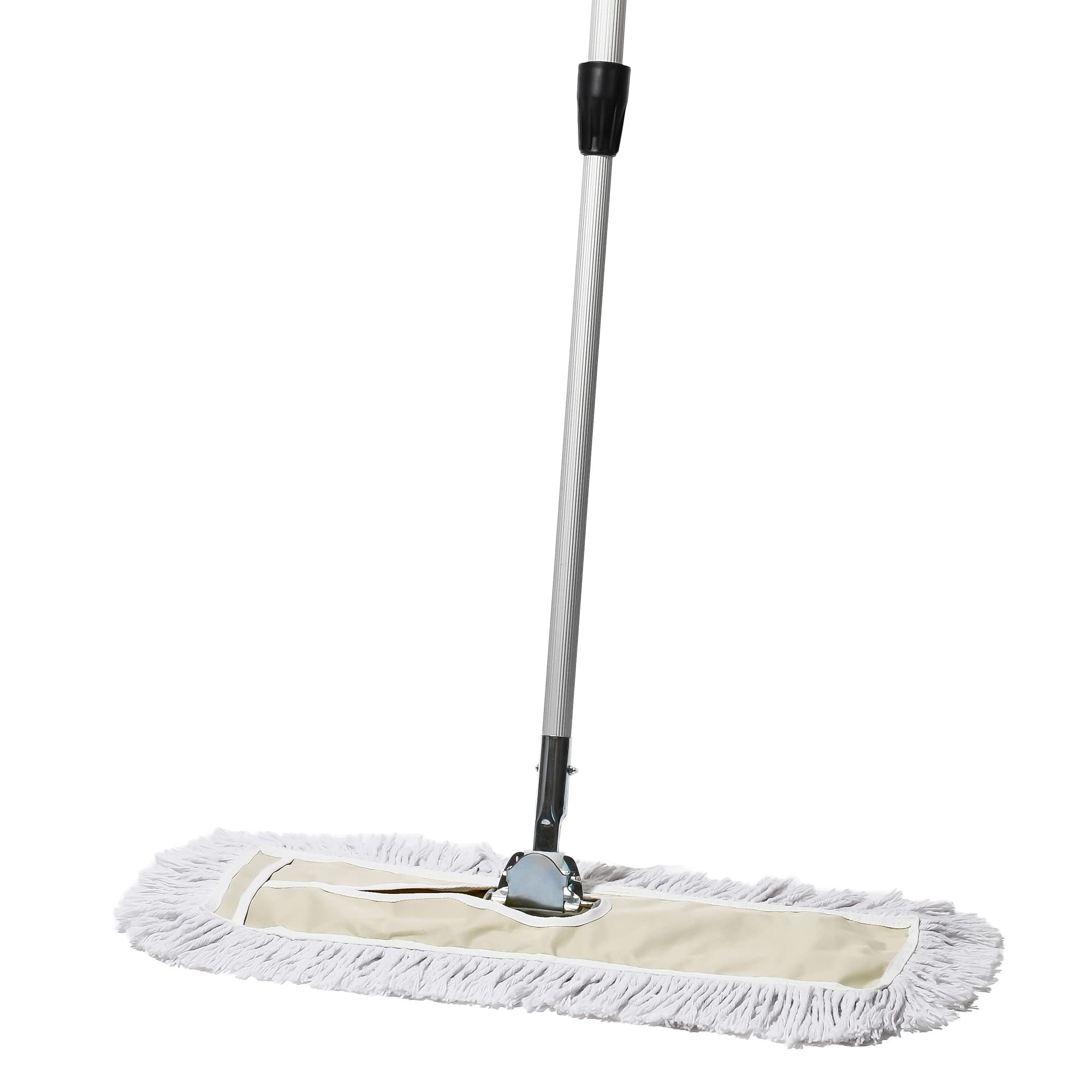 24 Inch Dust Mop with Extendable Metal Handle - 2 Mop Sets & 4 Refills Bundle for Hardwood Floors, Tile & Laminate - Heavy Duty Cleaning for Home & Office