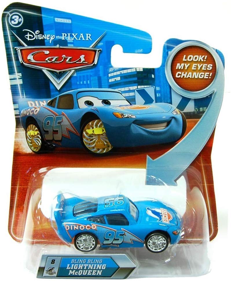 Disney Pixar Cars Movie Lightning McQueen #8 Bling Bling Toy Car - Perfect for Kids Birthday Gifts, Collectibles & Playtime Fun