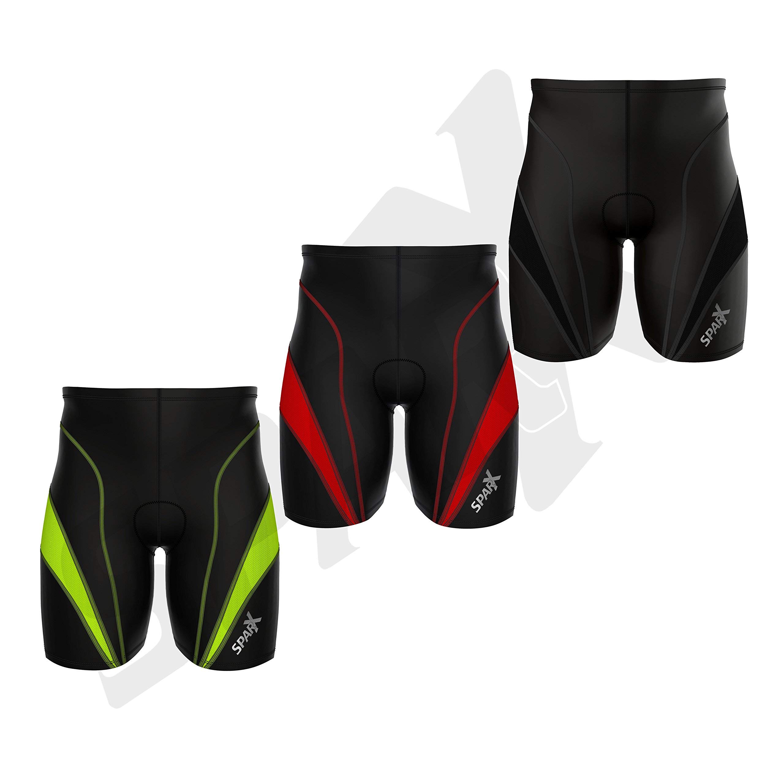 Sparx Men's Triathlon Bike Shorts - Quick-Dry, Comfortable & Breathable for Swim, Bike & Run - Perfect for Triathlons, Cycling & Training