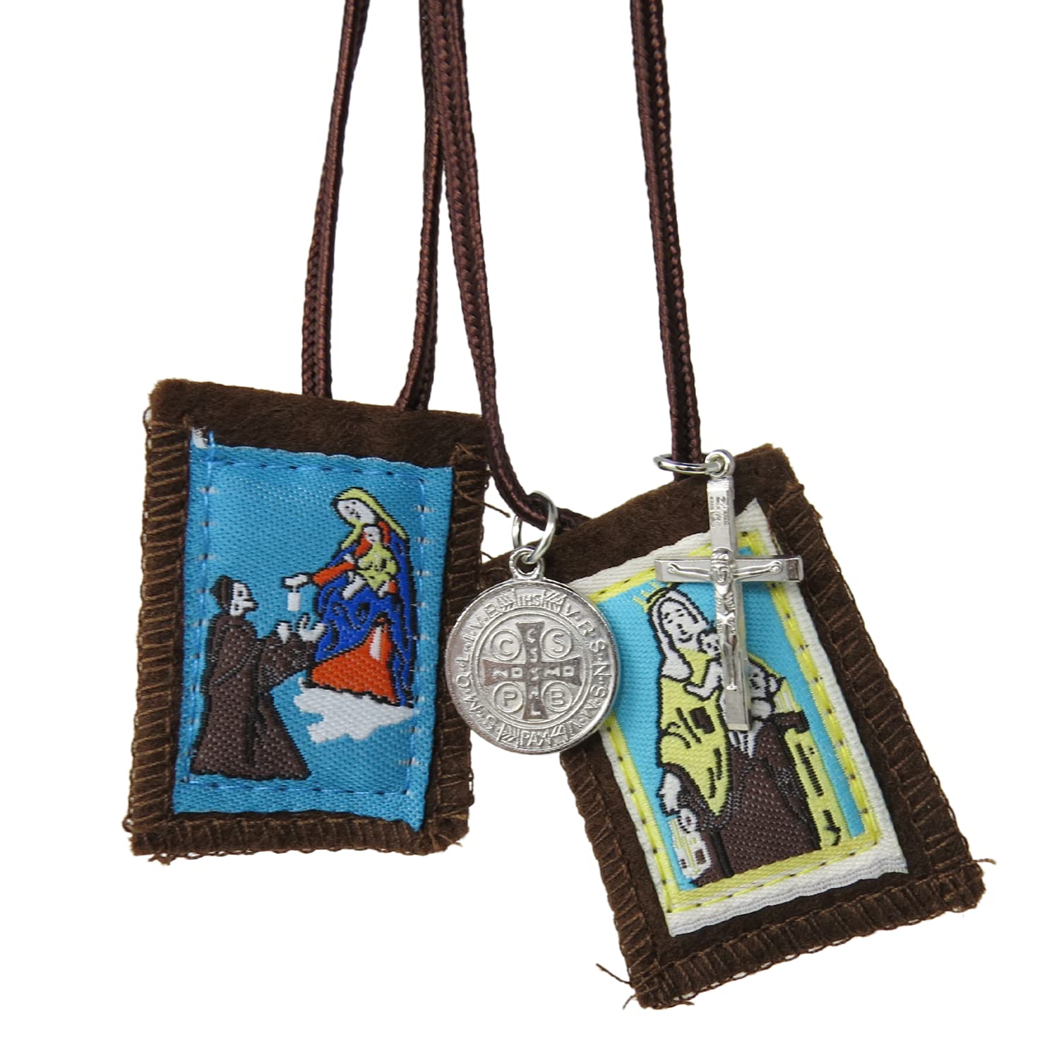 Needzo My First Scapular Pack - Catholic Confirmation & First Holy Communion Gifts for Girls & Boys - Kids & Teens Religious Scapulars - Perfect for Baptism, Church Events & Daily Devotion