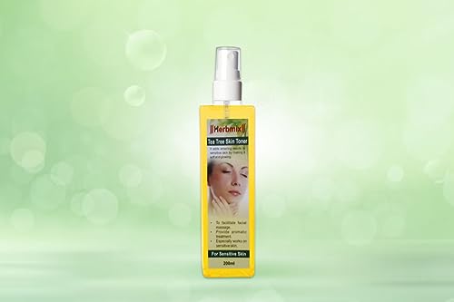 Herbmix Tea Tree Toner for Acne & Oily Skin - Natural Facial Toner with Tea Tree Oil for Clear, Balanced Skin | Perfect for Daily Skincare Routine & Post-Cleansing