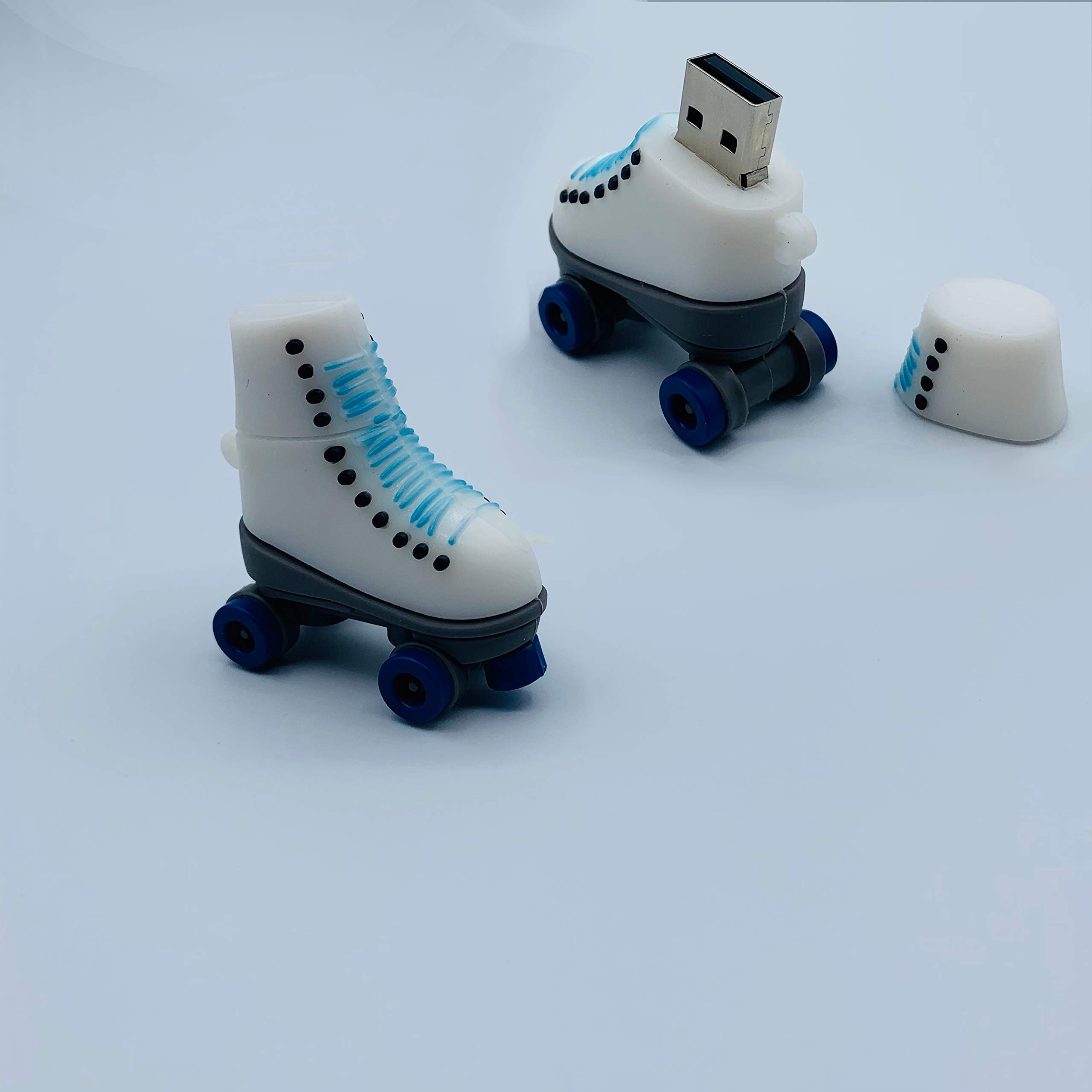 16GB USB Flash Drive with Roller Skates Design - Perfect Gift for Skating Fans - Portable Storage for School, Office & Skate Events