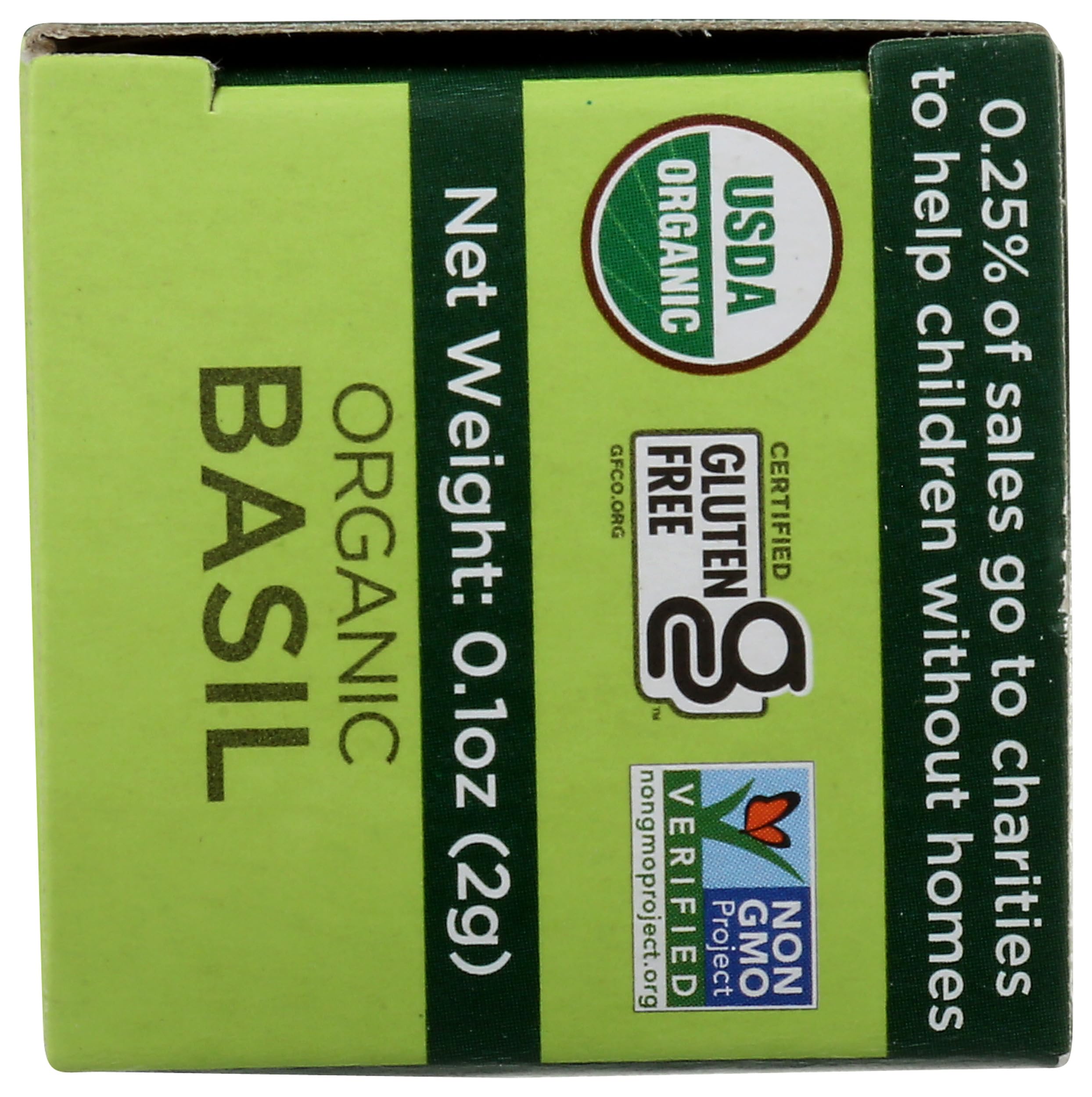 Organic Basil Leaves by Spicely - 0.1 Oz | USDA Certified Organic, Gluten-Free, Non-GMO | Perfect for Cooking, Pizza, Pasta & Salad Seasoning