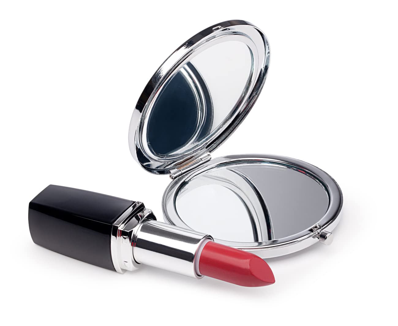 KUKEYIEE Silver Engraved Travel Makeup Mirror - Compact Pocket Cosmetic Mirror with Personalized Message - Perfect Gift for Women, Sisters & Friends - Ideal for Travel, Home Vanity & Special Occasions