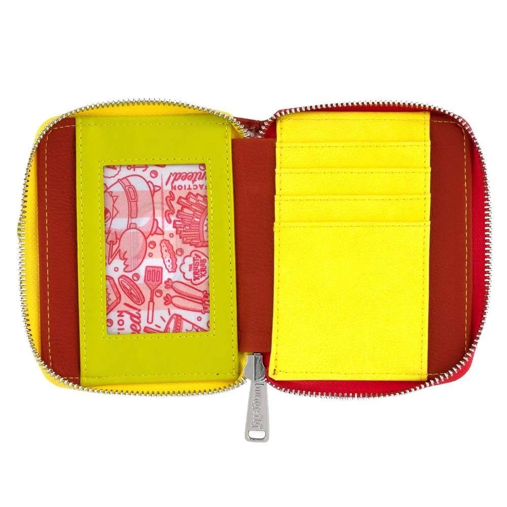 Loungefly SpongeBob SquarePants Plankton Krabby Patty Zip-Around Wallet - Licensed Character Wallet for Women & Men - Perfect for Theme Parks, Comic Con & Collectors