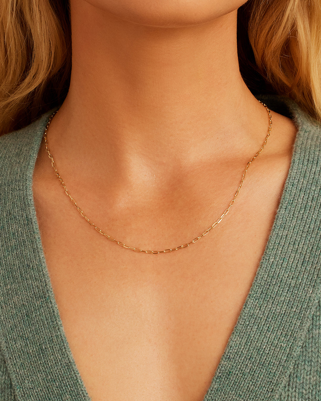 14K Gold Parker Micro Mini Necklace - Dainty & Elegant Jewelry for Women - Perfect for Everyday Wear, Gifts & Special Occasions