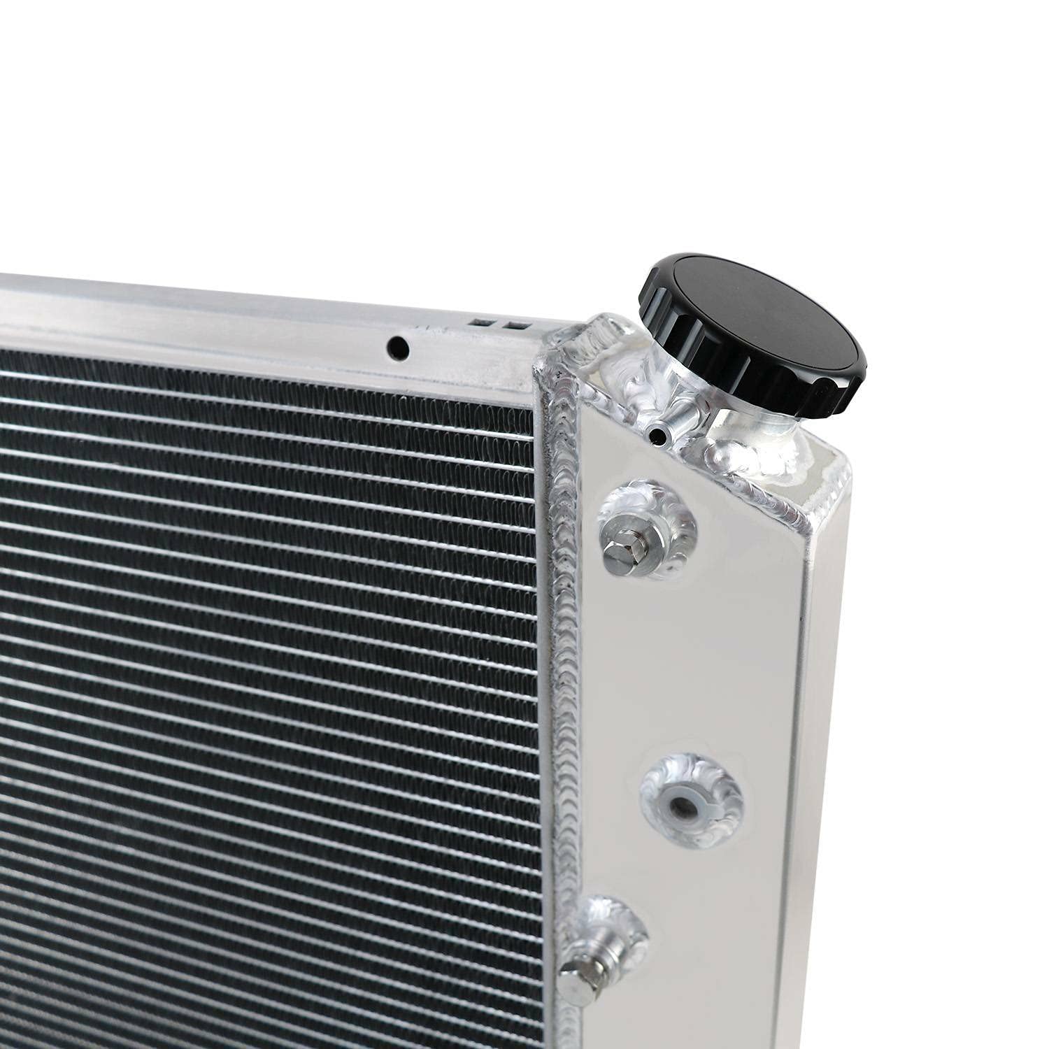 High-Performance RadySpeed 4-Row Aluminum Radiator with Shroud & Cooling Fans for 1970-1981 Chevy Camaro & 1978-1987 Monte Carlo - Perfect for Street Racing, Hot Rods & Classic Car Restoration