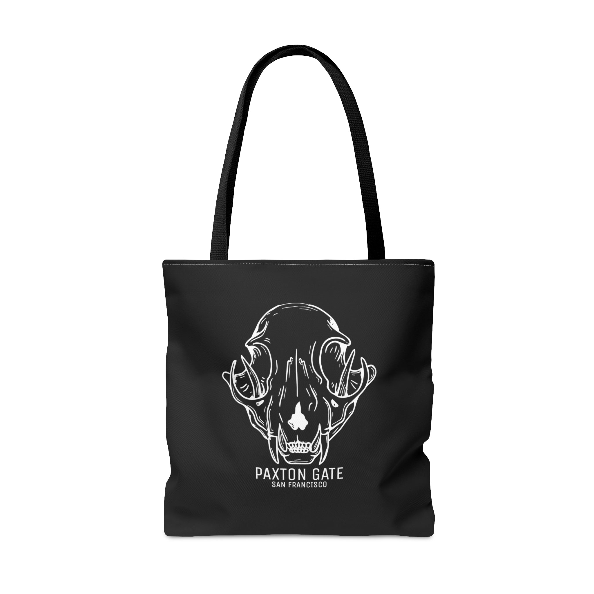Bobcat Skull Tote Bag by Wren Sayler - Unique Gothic Fashion Accessory for Everyday Use, Shopping, and Outdoor Adventures