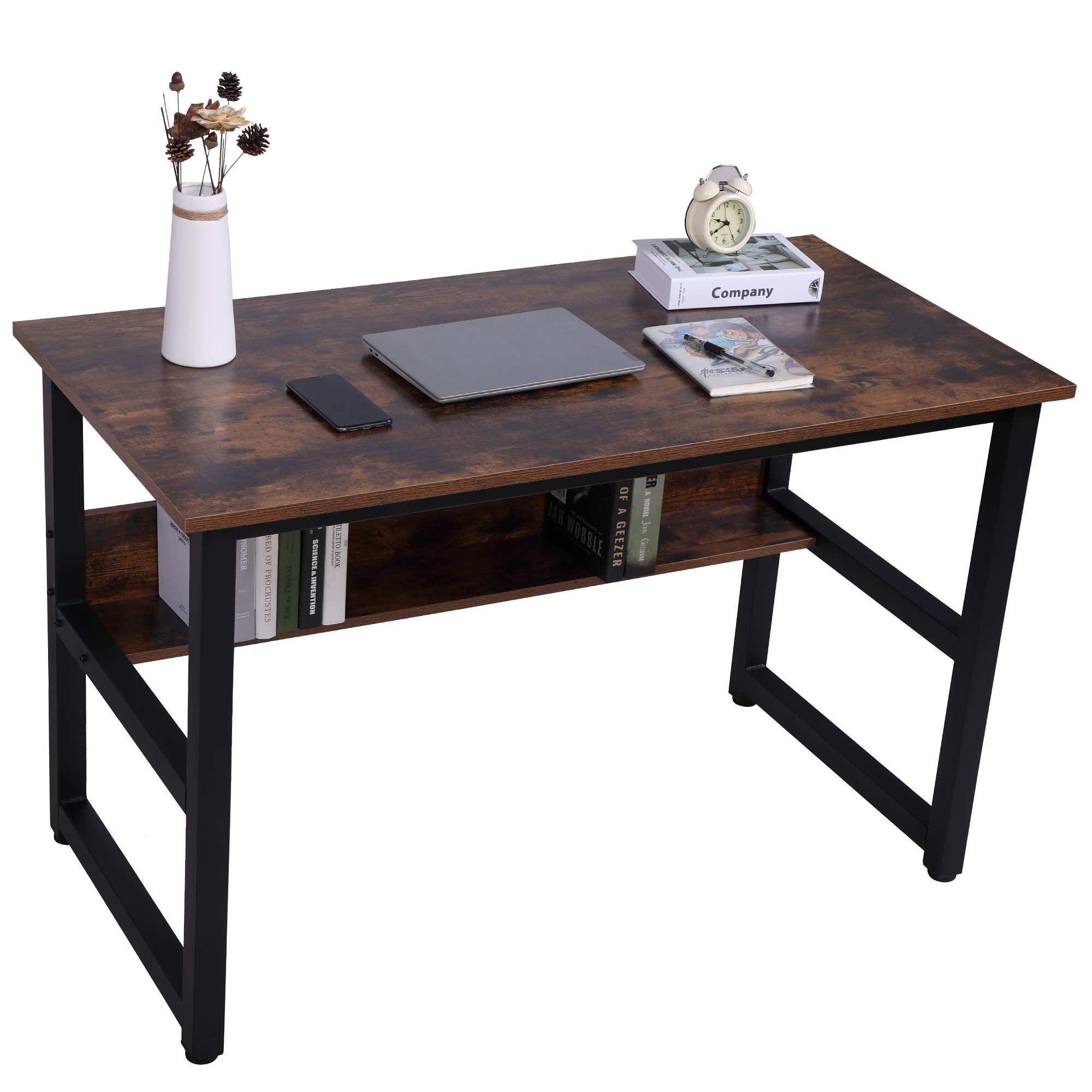 Ergonomic Computer Desk for Home & Office - Modern Study & Conference Writing Table with Storage | Perfect for Remote Work, Gaming & Small Spaces