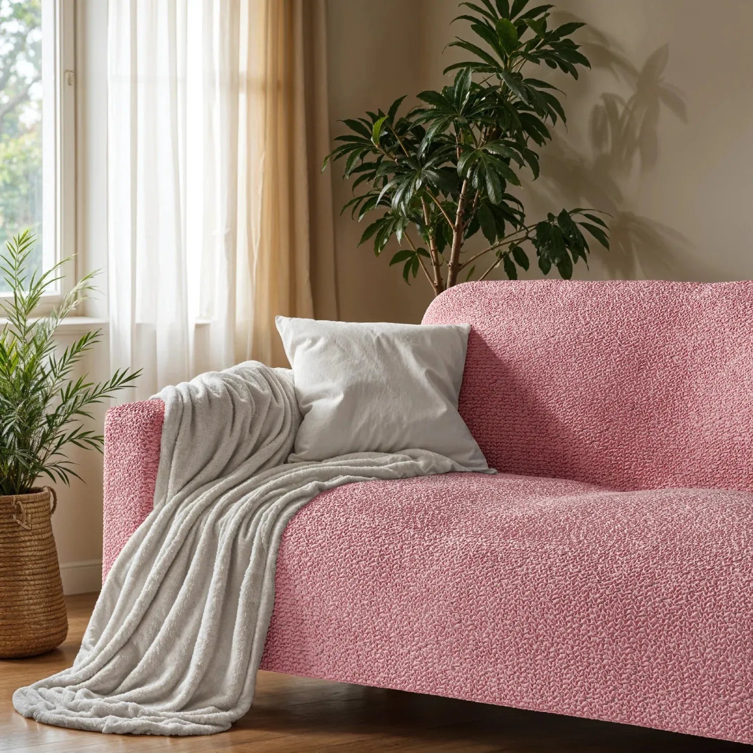 2 Seater Loveseat Slipcover - Soft Microfiber Fabric - Perfect for Living Room, Bedroom & Home Decor