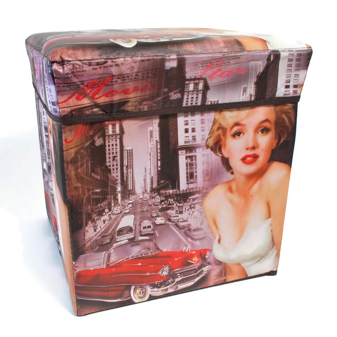 Marilyn Monroe Storage Ottoman - Home Decor & Seating for Living Room
