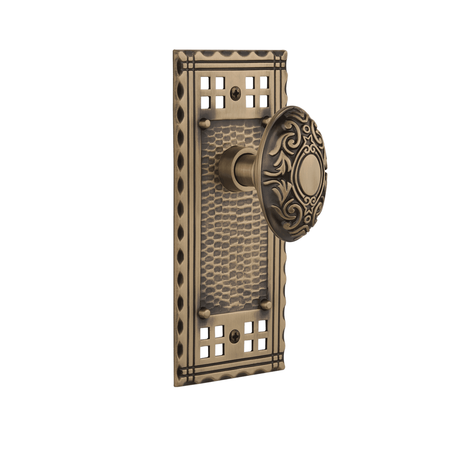 Antique Brass Victorian Knob Long Plate - Elegant Cabinet & Drawer Hardware for Vintage Home Decor - Perfect for Kitchen, Bathroom & Furniture Restoration