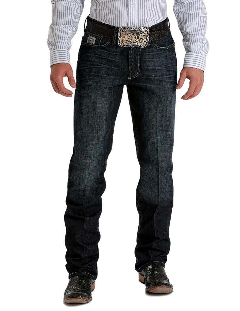 Cinch Men's Silver Label Dark Wash Jeans - 36x38 Slim Fit Denim Pants for Casual Wear & Work