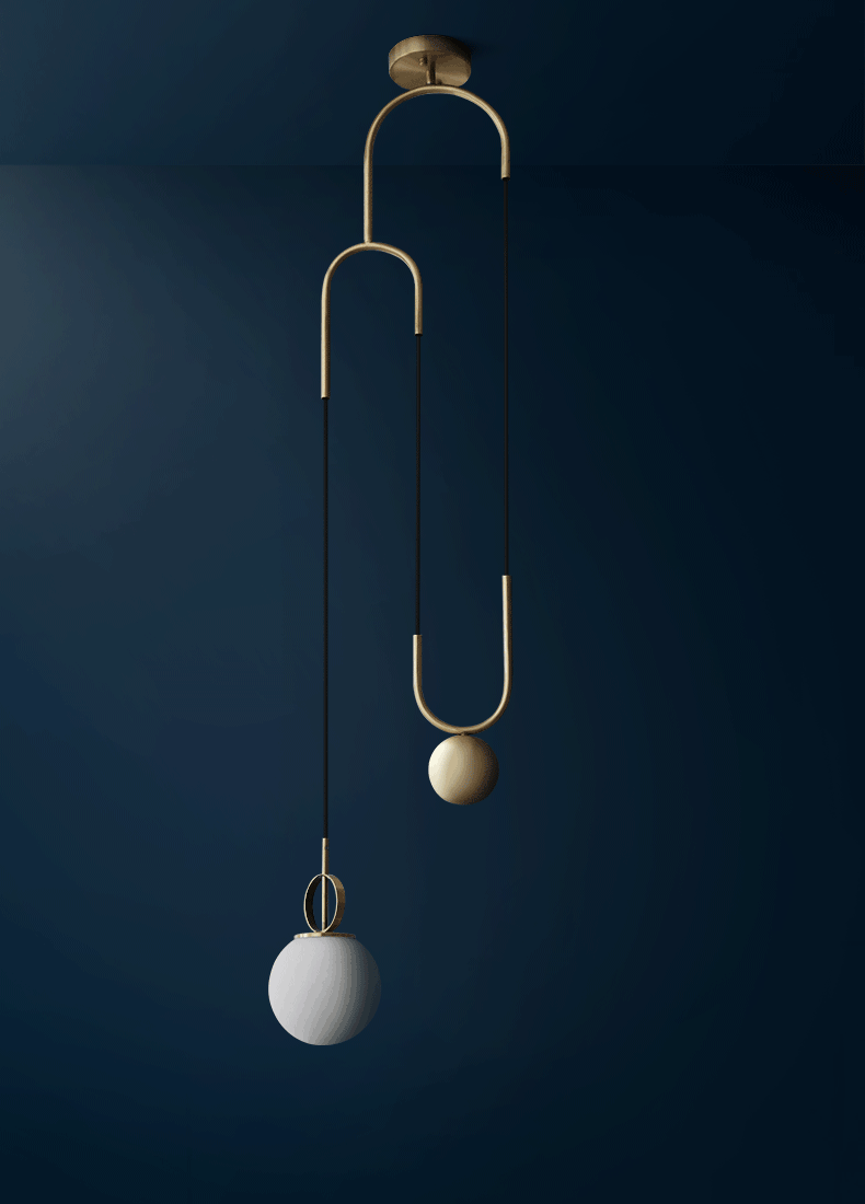 Modern Glass Ball Pendant Light - Elegant Hanging Chandelier for Dining Room, Kitchen Island & Bedroom Lighting - Dimmable LED Ceiling Fixture