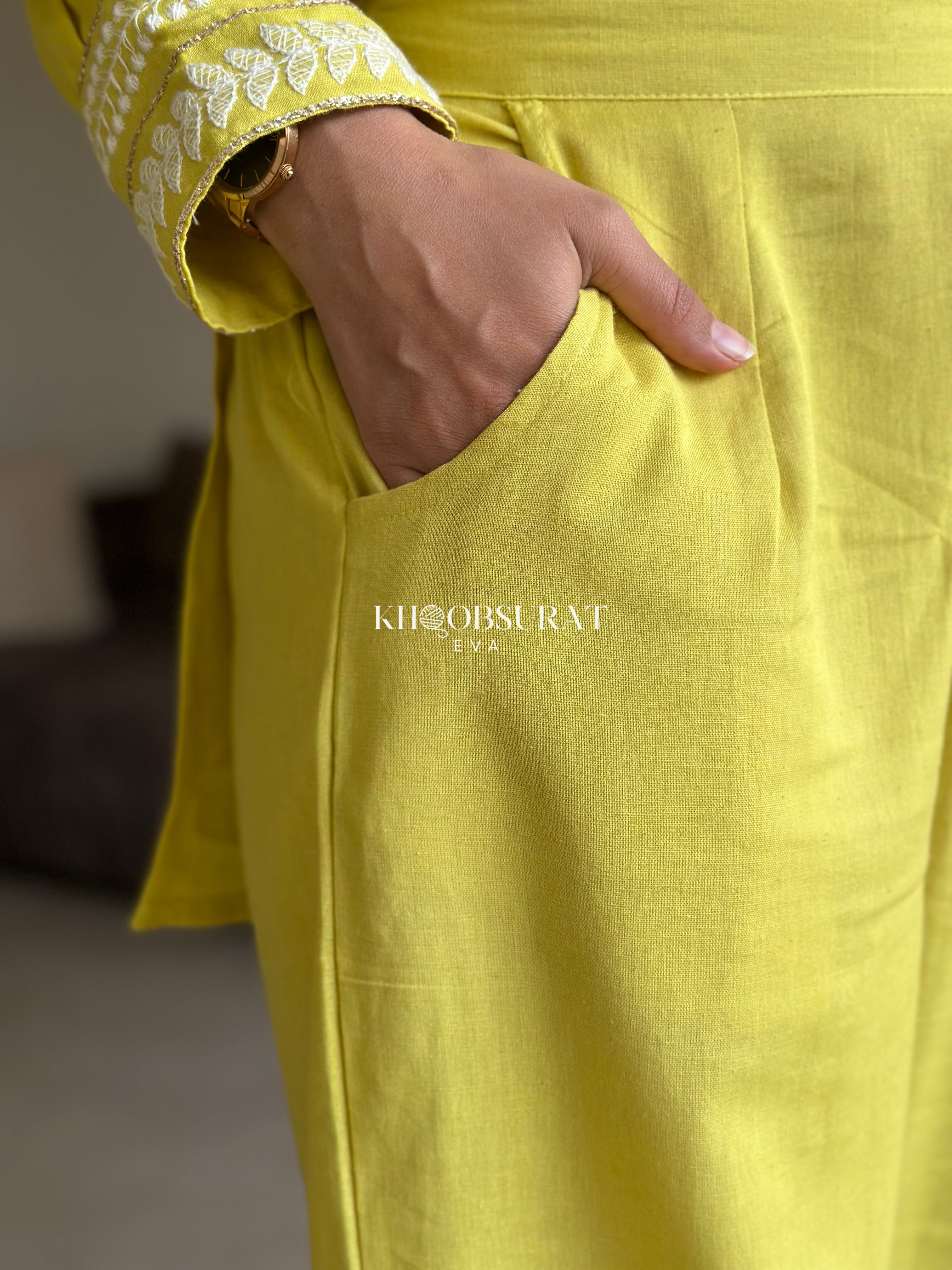 Dream Girl Yellow Embroidered Kurta Set for Women - Traditional Indian Ethnic Wear for Festivals, Weddings & Special Occasions