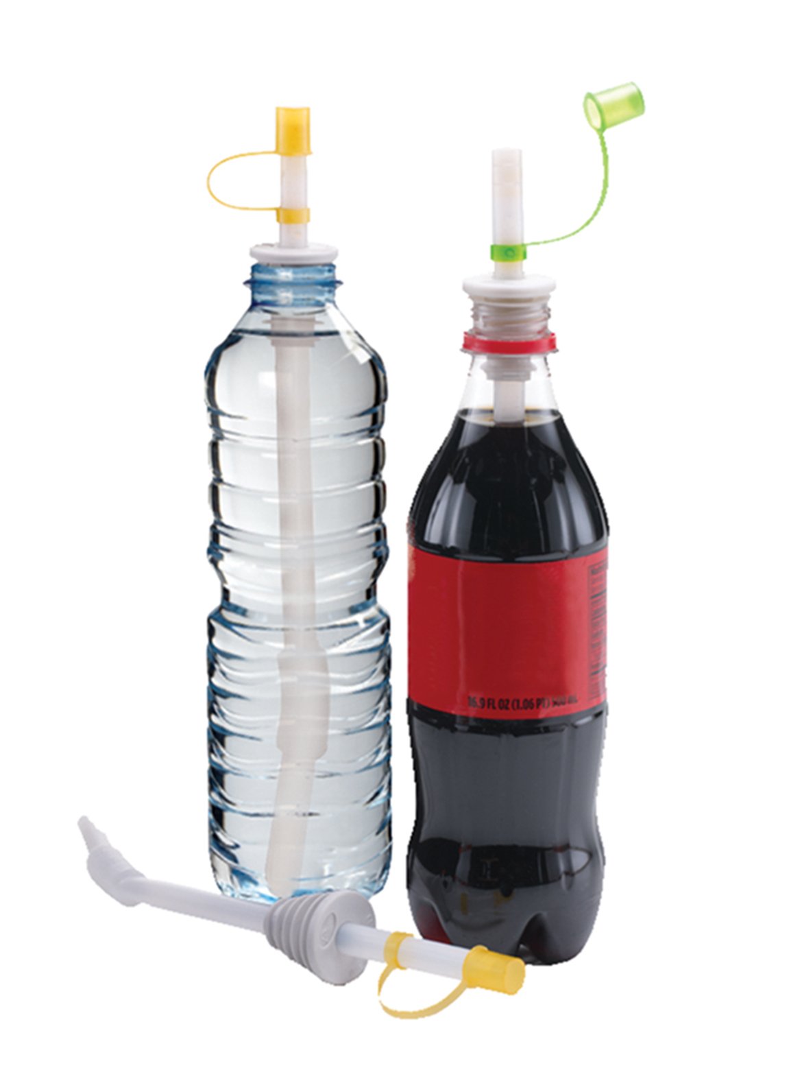 Jokari 8 Count Sip and Seal Reusable Straws for Bottled Beverages - Perfect for Soda, Juice & Water - Ideal for Picnics, Travel & Outdoor Activities