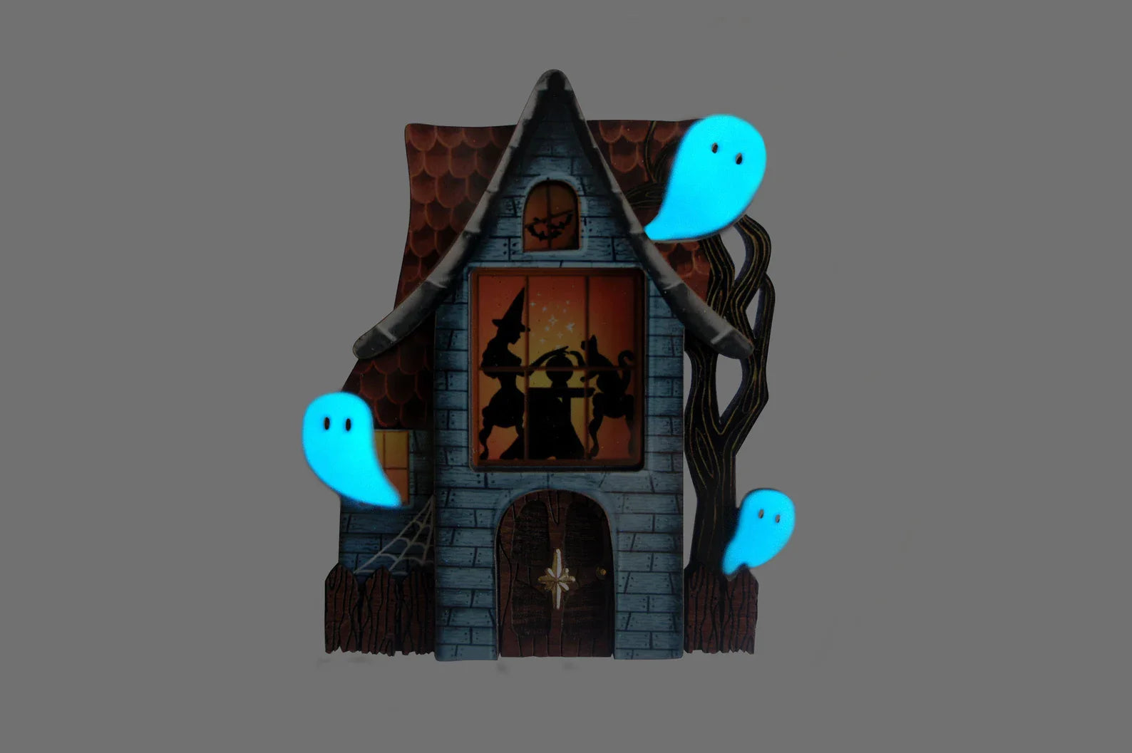 Laliblue Haunted House Halloween Brooch - Spooky Gothic Jewelry for Costume Accessories, Party Favors & Collectibles