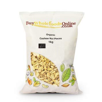 Organic Whole Foods Cashew Nut Pieces - 1kg Bulk | Raw, Unsalted, Non-GMO | Vegan, Keto & Paleo Friendly | Perfect for Baking, Snacks, Smoothies, Granola & Salads | Healthy Meal Prep, Energy Bars & Plant-Based Cooking | Great for Office, Kids Lunch & Holidays | Ideal for Healthy Eating, Weight Loss & Gluten-Free Diets | Use in Trail Mix, Yogurt Toppings & Homemade Nut Butter