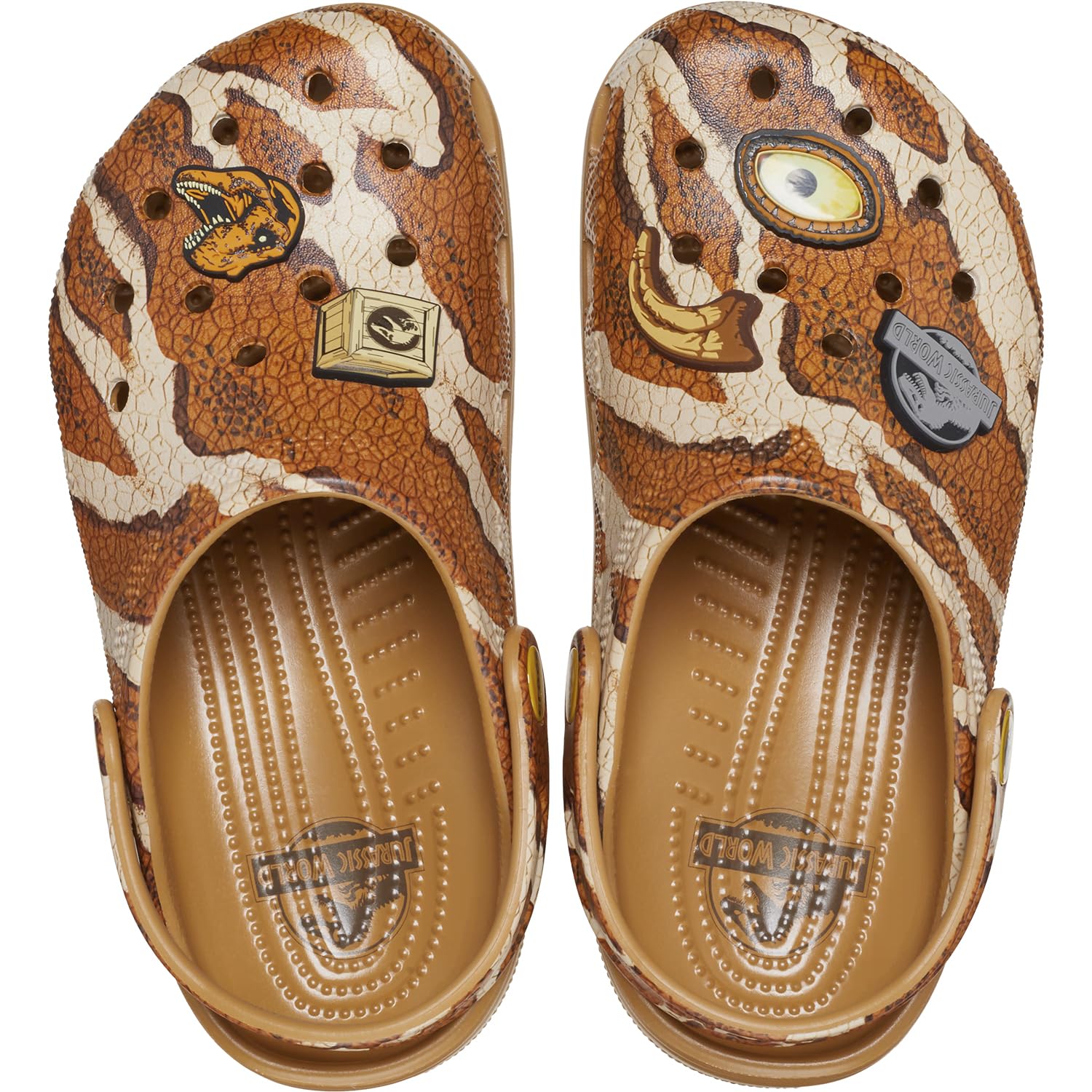 Unisex & Kids Jurassic World Classic Clogs by Crocs | Lightweight Comfortable Slip-On Shoes for Boys & Girls | Perfect for School, Beach, and Outdoor Play