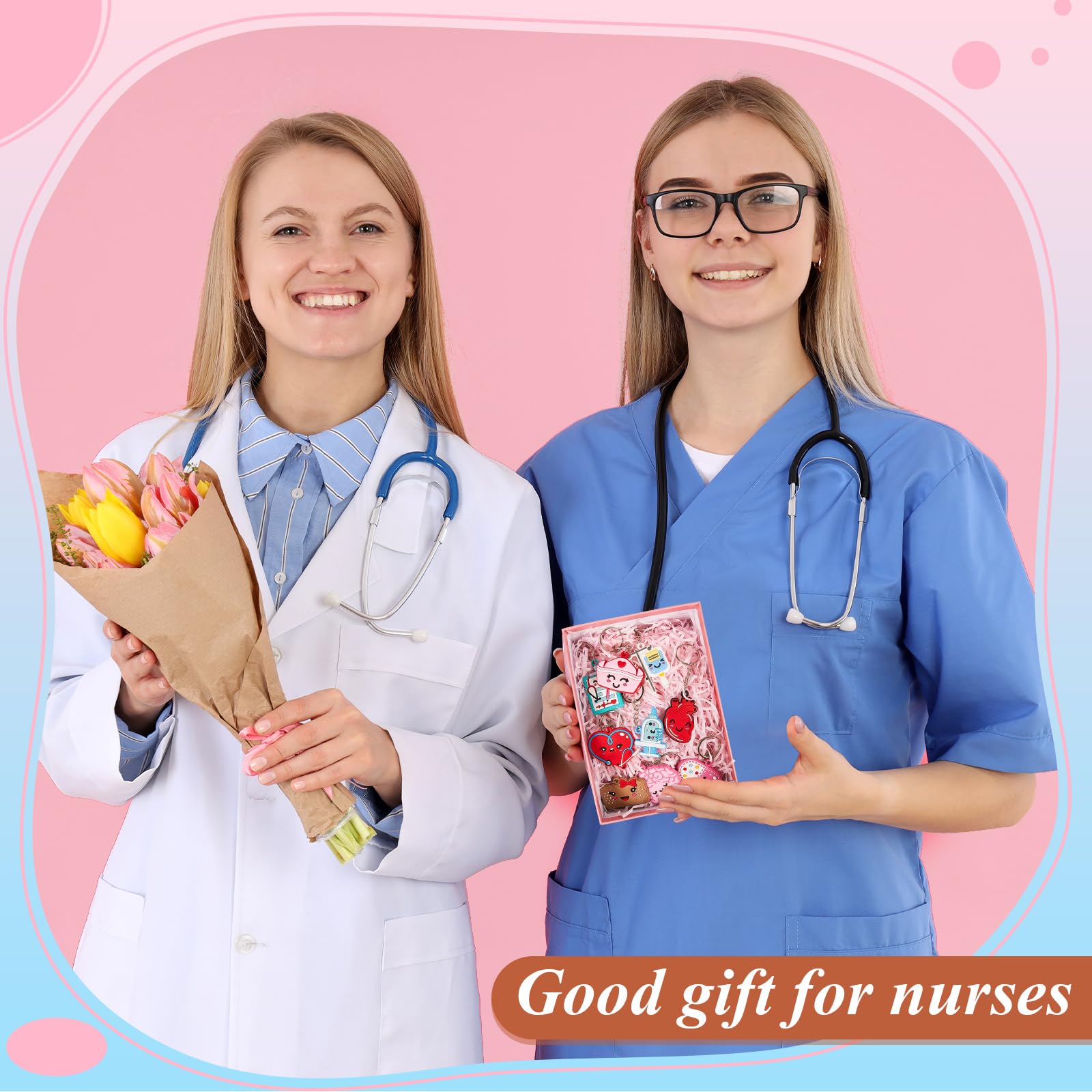 Henoyso 36 Pcs Nurse Keychain Set - Perfect Nurses Week Appreciation Gifts for Women & Men - Thank You Medical Graduation & Coworker Gifts - Ideal for Healthcare Professionals, Nursing Students & Hospital Staff