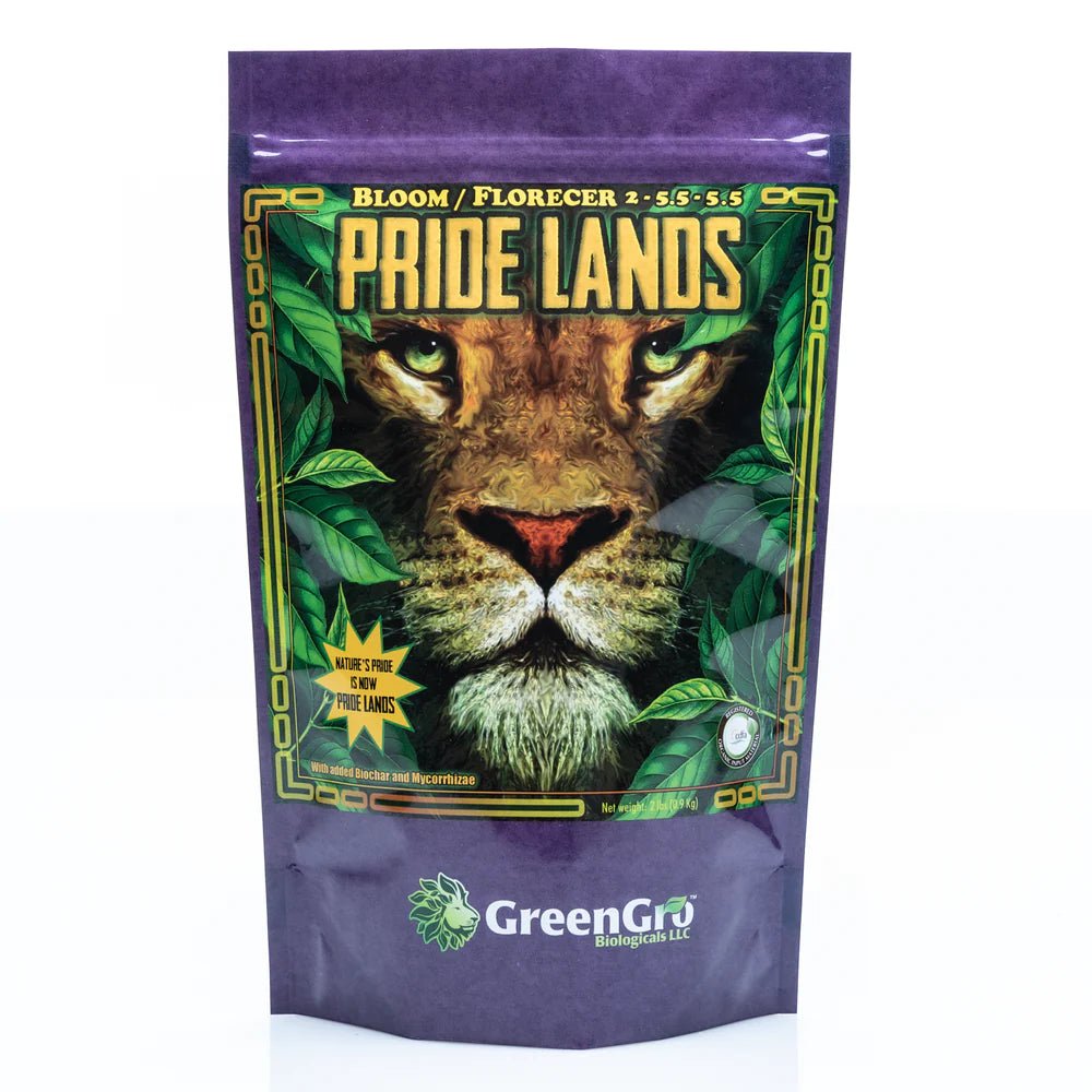 GreenGro Pride Lands Bloom Fertilizer (2 Pack, 5.5oz) - Organic Plant Food for Indoor & Outdoor Flowers, Vegetables, and Houseplants | Perfect for Gardening, Lawn Care, and Hydroponics