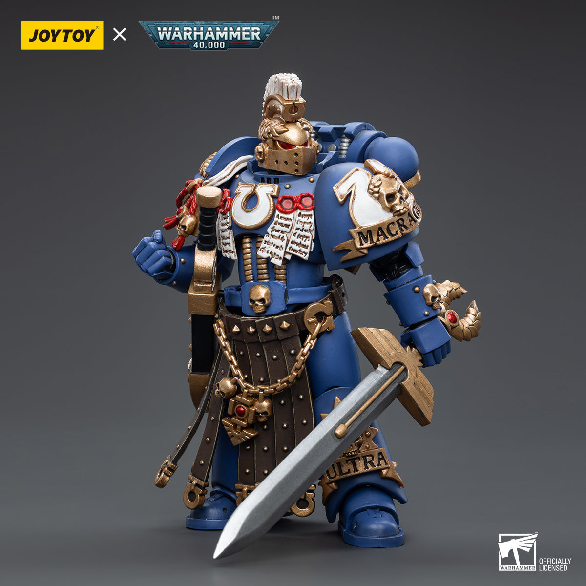 1/18 JOYTOY Warhammer 40K Ultramarines Honour Guard Action Figure Set (4pcs) - Perfect for Collectors, Tabletop Gaming & Display