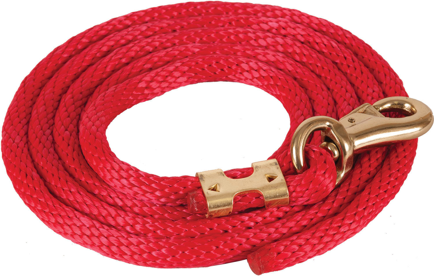 9' Poly Lead Rope with Bull Snap - Durable Red Horse Lead Rope for Training, Grooming & Trail Riding - Perfect for Equestrian Activities, Ranch Work & Outdoor Adventures