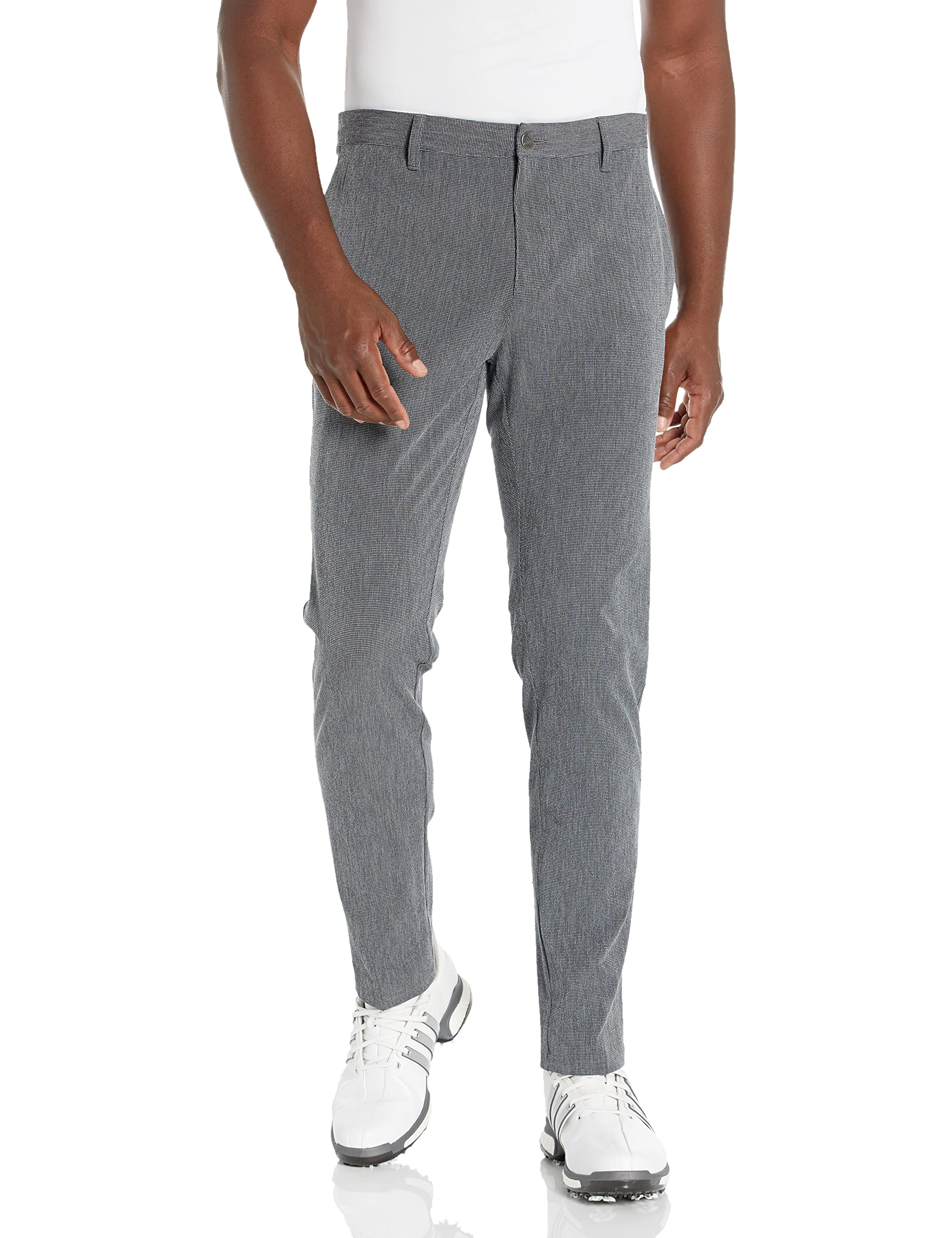 Adidas Men's Crosshatch Golf Pants - Lightweight Stretch Performance Trousers for Golfing & Casual Wear | Perfect for Golf Course, Office & Outdoor Activities