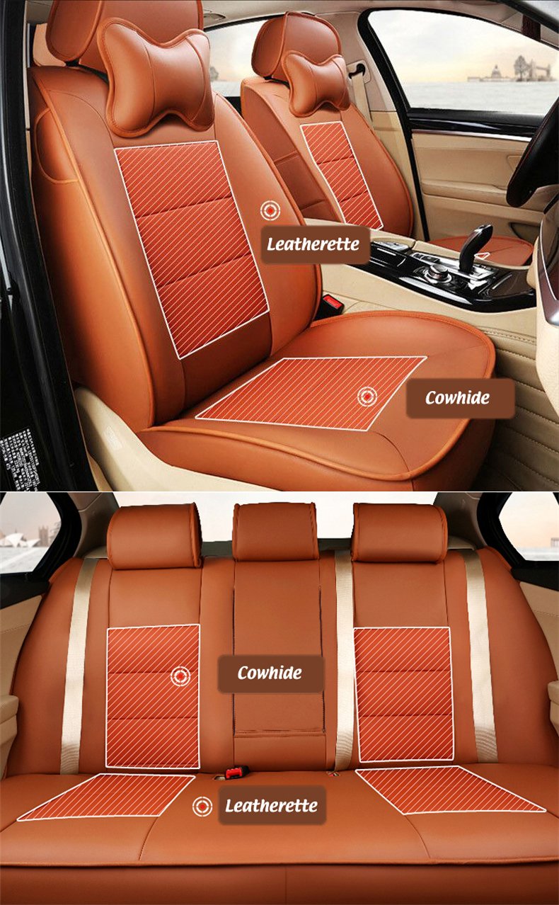 Genuine Leather Toyota FJ Cruiser Seat Covers - 16PCS Custom Fit for Comfort & Style