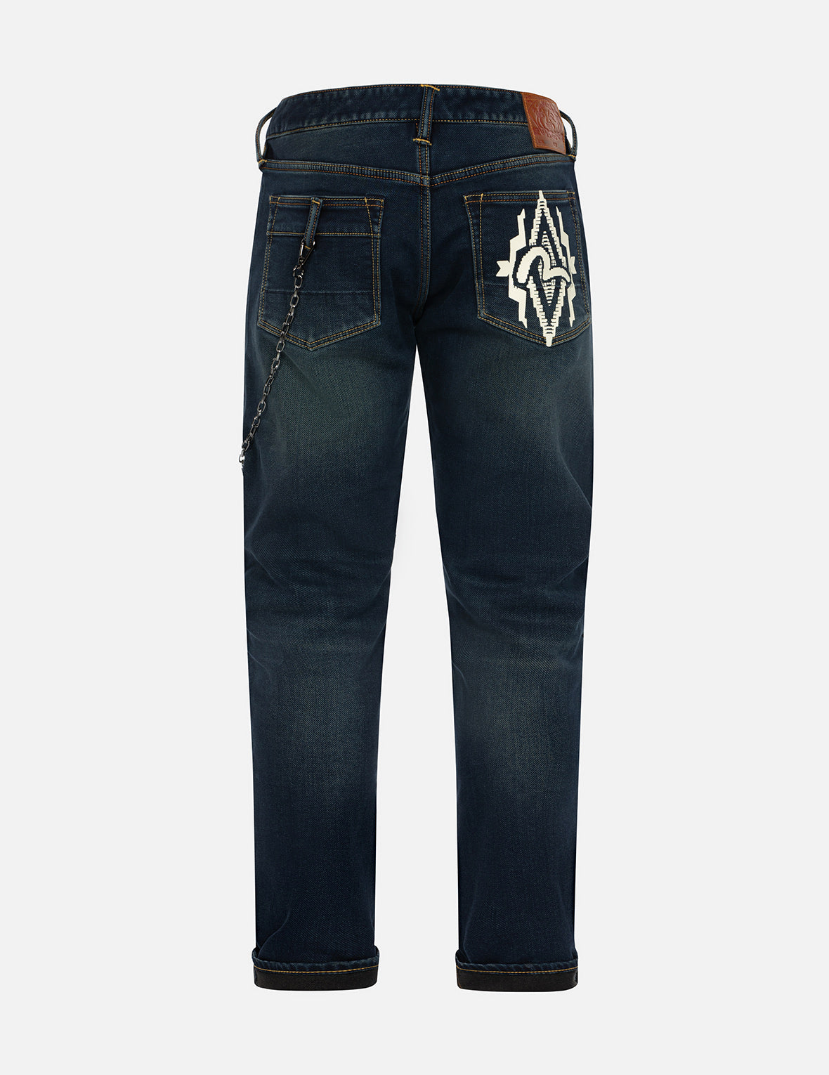 Navajo Style Tapestry Seagull Print Carrot Fit Jeans for Women - High Waisted Stretch Denim Pants with Pockets, Fashionable Casual Wear for Outings, Travel and Daily Use #2017