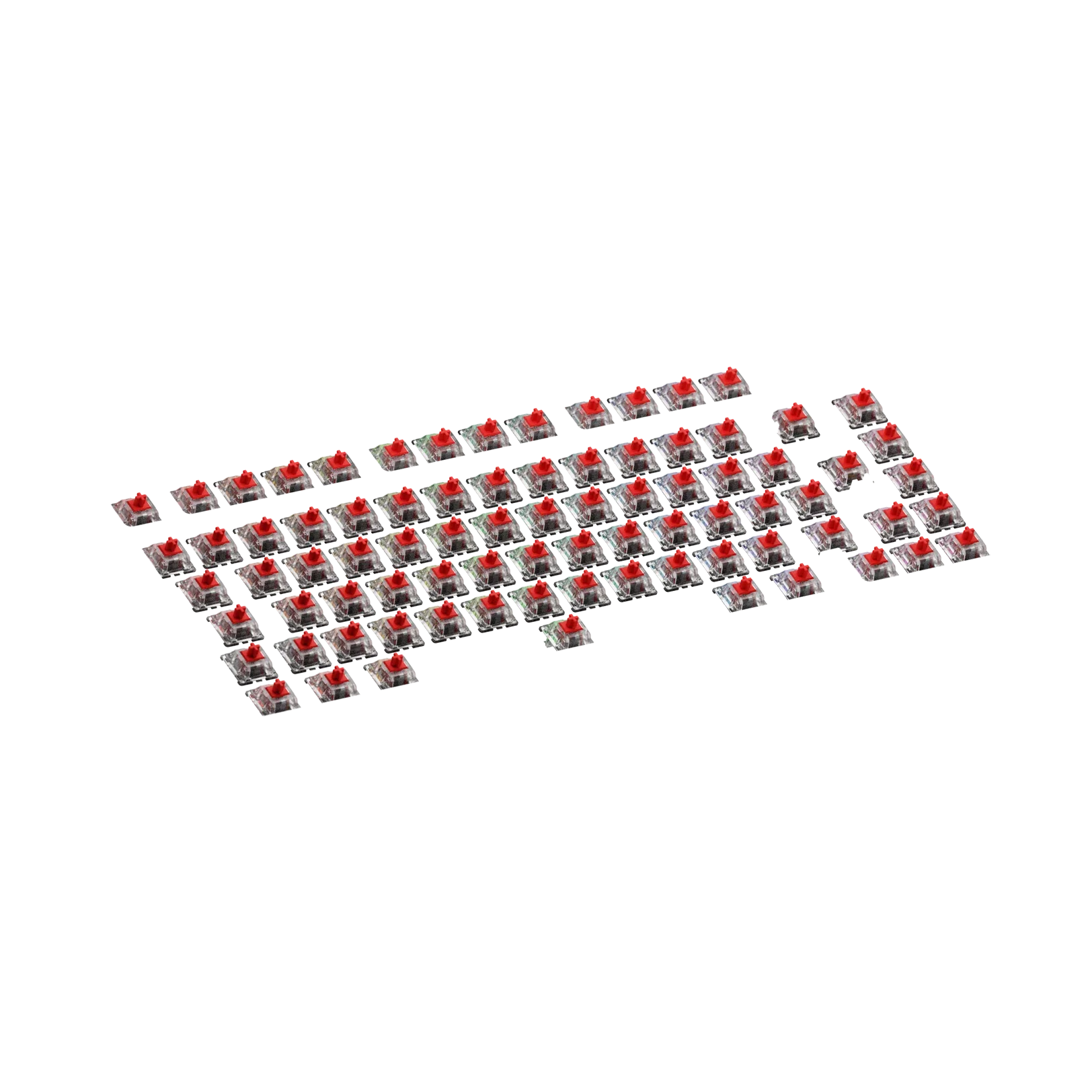 Glorious Fox Standard MX 75 ISO Mechanical Keyboard Switches - Compatible with 75% ISO Layout Gaming Keyboards for PC & Mac - Perfect for Esports, Typing & Office Work