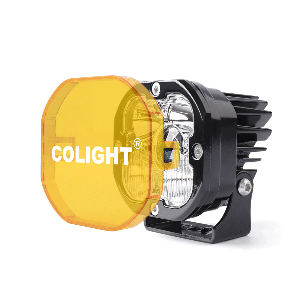 LA5 Series 3-Inch Ditch Light Protective Cover - Yellow/Black (Set of 2) - Perfect for Off-Road Vehicles, Trucks & ATV Protection