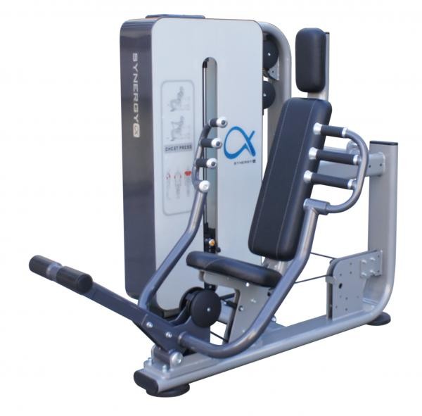 Synergy SA-1 CP Alpha Pin Loaded Chest Press Machine - Professional Gym Equipment for Strength Training & Muscle Building - Perfect for Home Gyms & Commercial Fitness Centers