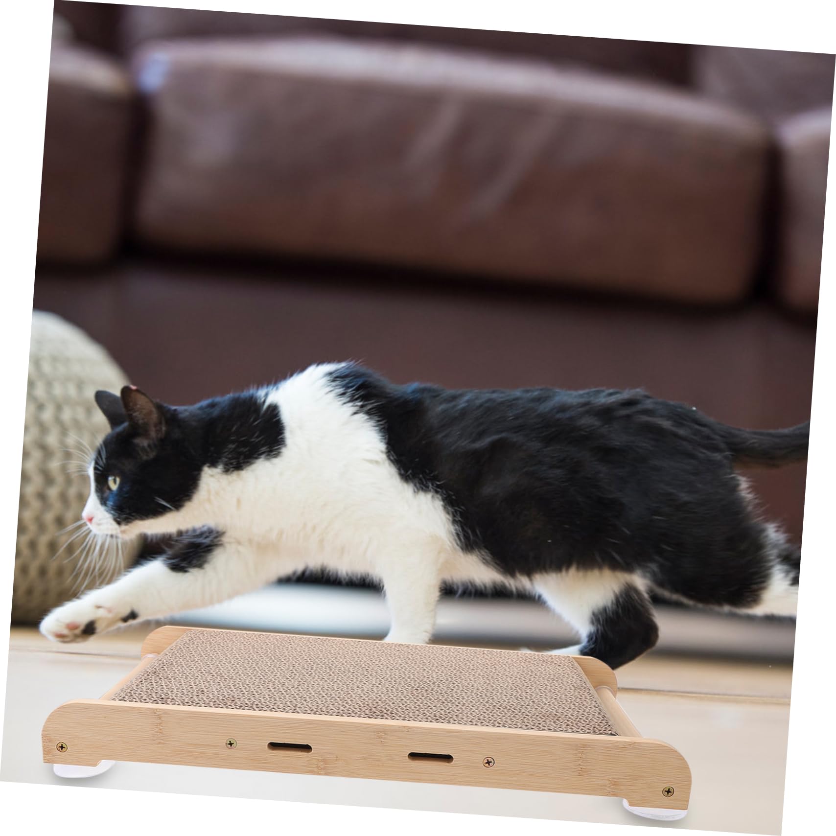 Balacoo Natural Sisal Cat Scratcher Mat - Durable Scratching Pad for Cats to Grind Claws & Protect Furniture, Non-Slip Cat Scratch Rug for Indoor Use - Perfect for Living Room, Bedroom, and Home Decor