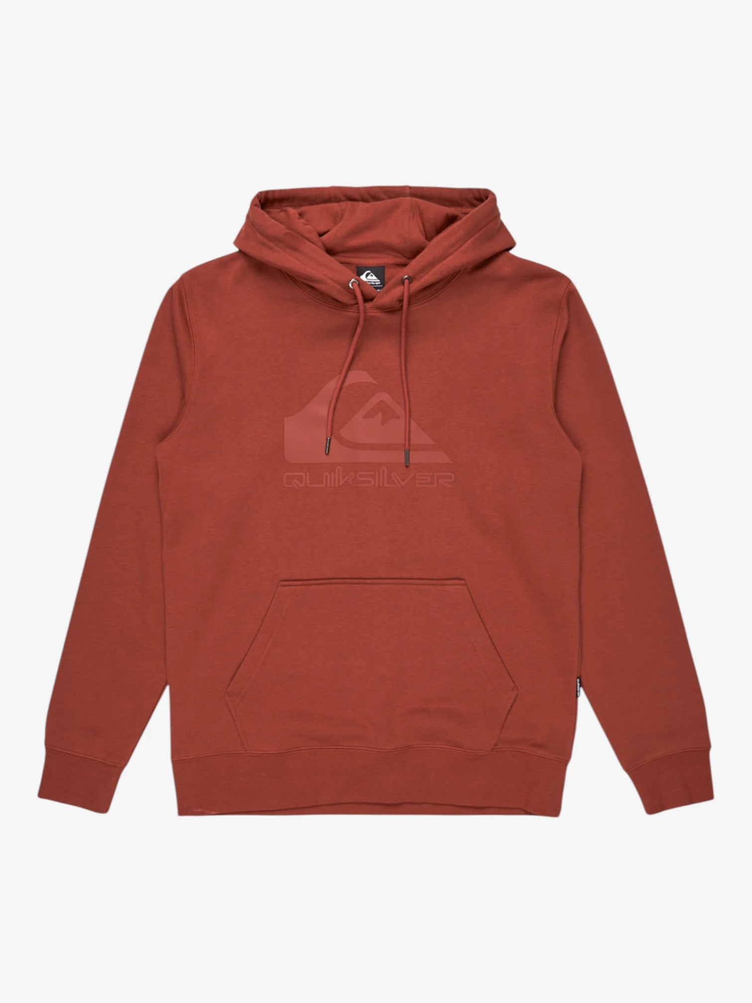 Quiksilver Men's Comp Logo Hoodie - Brick Red | Comfortable & Stylish Pullover for Casual Wear, Outdoor Activities & Street Fashion