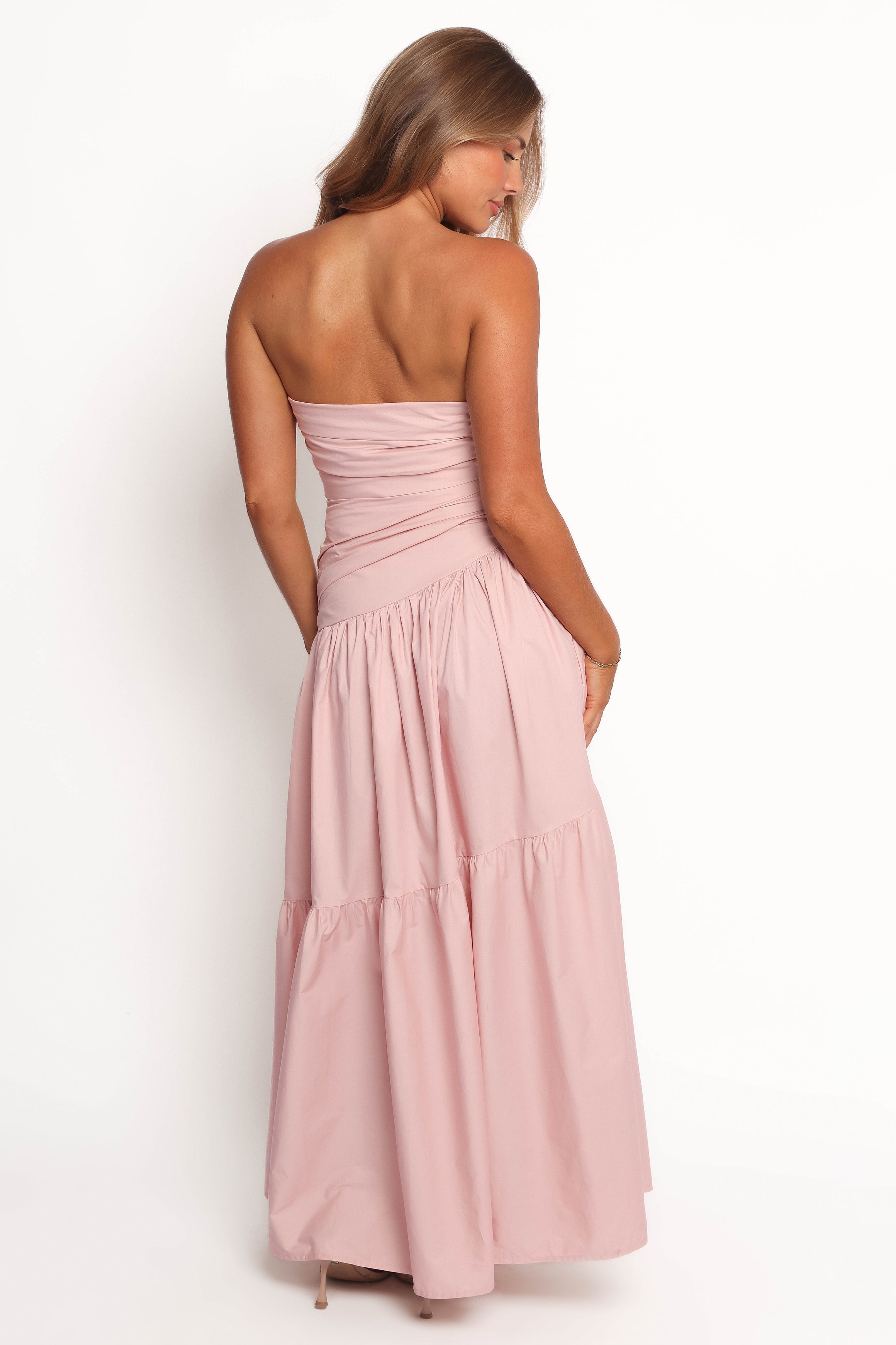 Elegant Blanche Strapless Maxi Dress in Orchid - Perfect for Weddings, Parties & Summer Vacations