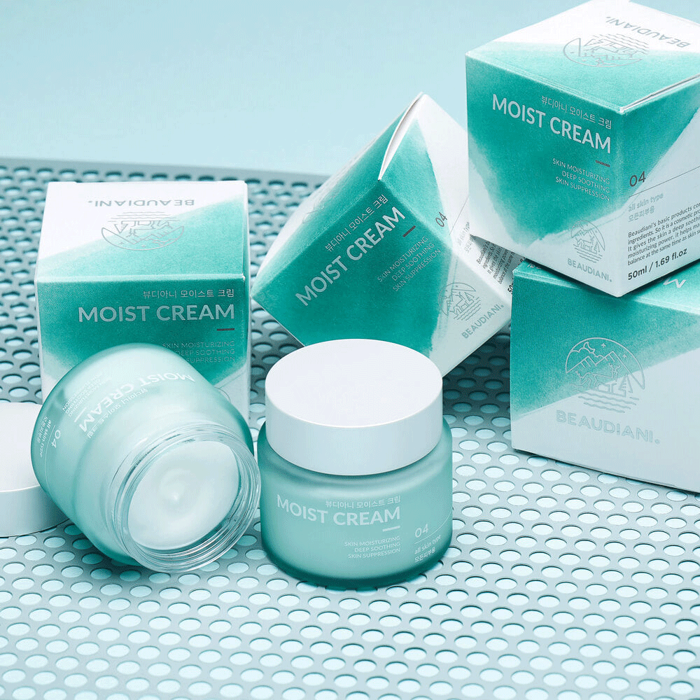 BEAUDIANI Moist 04 Hydrating Face Cream 50ml - Deep Moisturizing & Nourishing for Dry Skin - Day & Night Skincare Routine