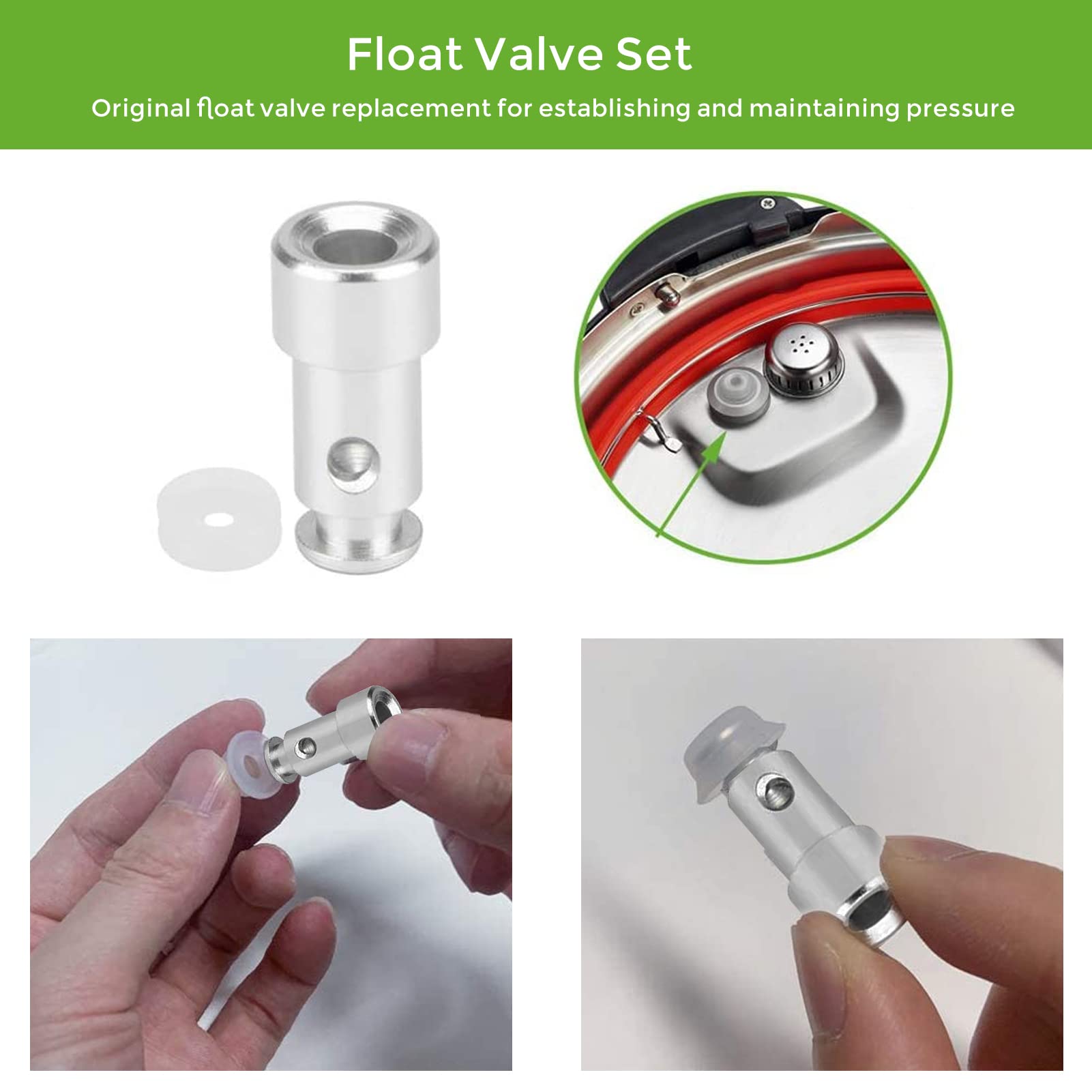 Instant Pot Steam Valve Replacement - Float Steam Release Handle for LUX Mini 3/5/6 Qt (IP-LUX50, IP-LUX60) | Pressure Cooker Accessories | Perfect for Safe Cooking & Quick Pressure Release