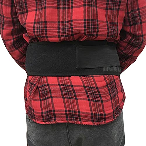 Lolicute Magnetic Lumbar Support Belt - Adjustable Double Pull Back Brace for Pain Relief, Breathable & Warm Lower Back Support - Ideal for Office Work, Driving & Posture Correction (Black)