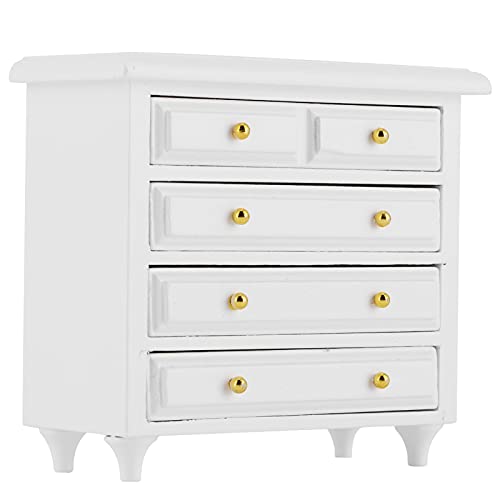 Miniature Dollhouse Furniture Set - Tiny Cabinet & Accessories for Dollhouse Models | Perfect for DIY Miniature House Projects & Collectors