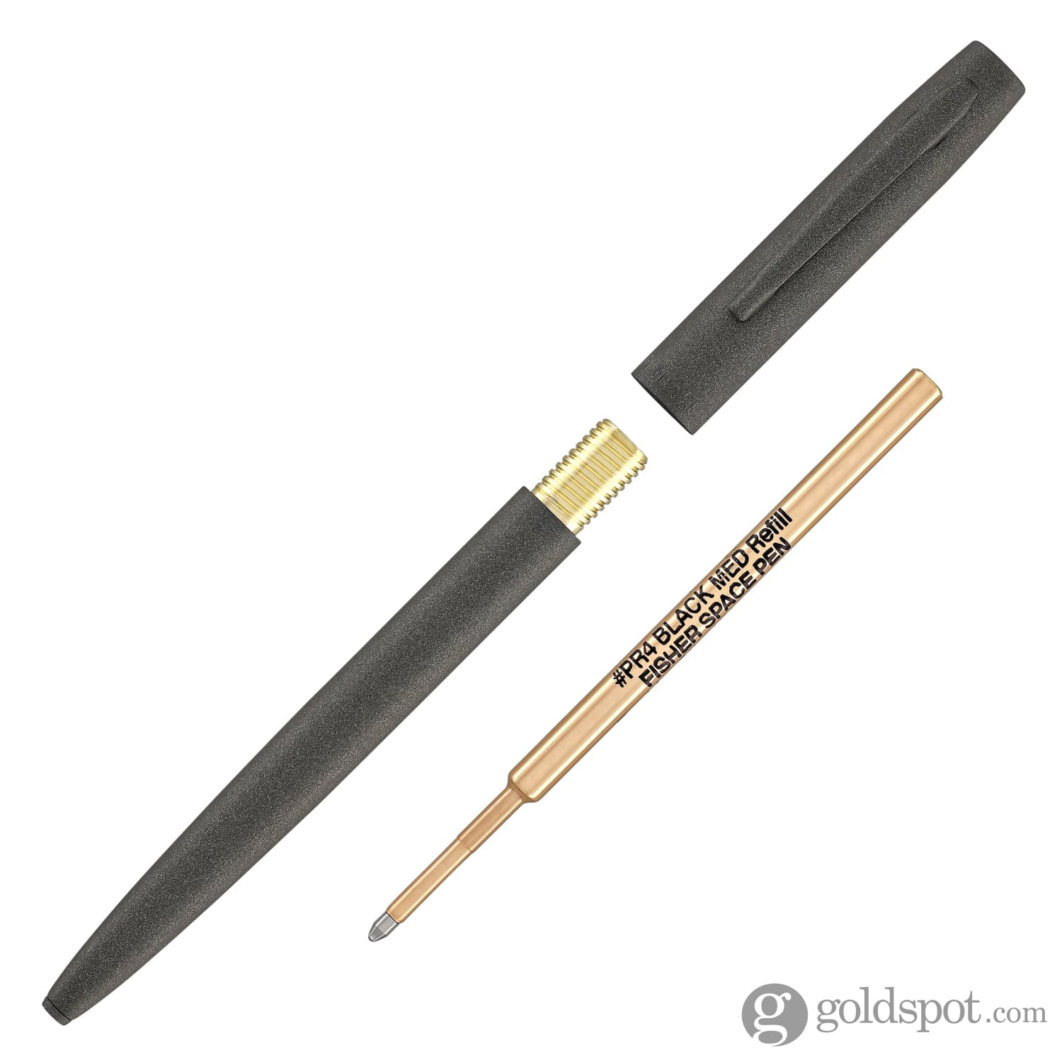 Fisher Space Pen Cerakote® Cap-O-Matic Ballpoint Pen - Tungsten Finish - EDC Writing Tool for Office, Travel & Outdoor Adventures