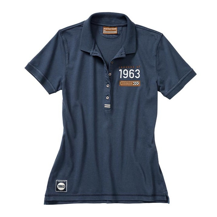 Porsche 1963 Legends Women's Polo Shirt - Classic Vintage Style Casual Top for Golf, Tennis & Everyday Wear