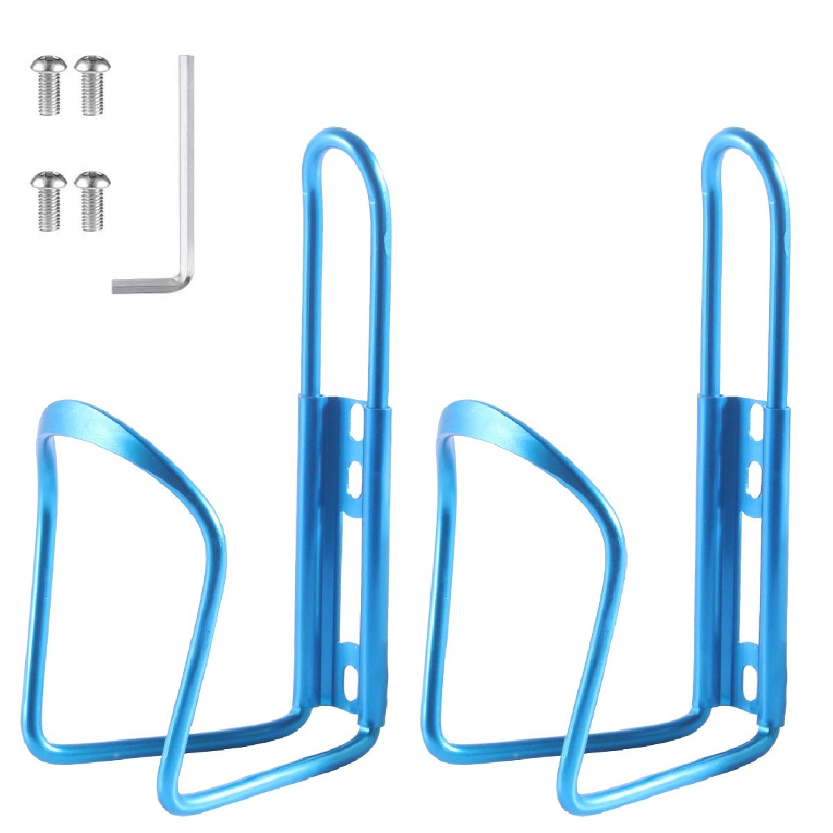Lightweight Aluminum Alloy Bike Water Bottle Holder - 2 Pack for Mountain & Road Bicycles | Durable Cycling Accessories for Outdoor Sports & Commuting