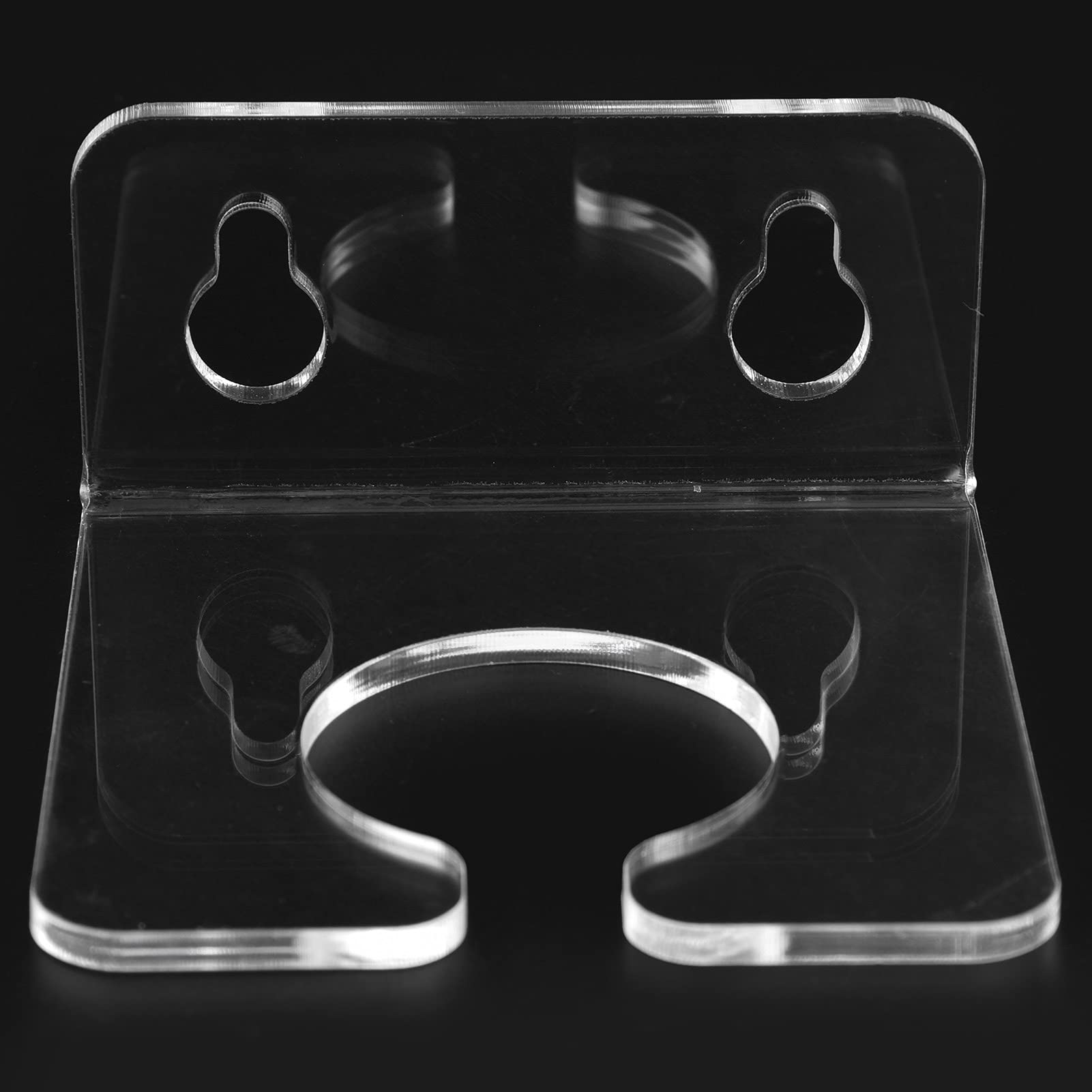 3.94×1.77in Transparent Acrylic Wine Glass Holder with Suction Cups - Portable Beer & Wine Cup Rack for Shower, Bathroom, Bathtub & Kitchen Storage (4.8cm/1.89in Hole Diameter) - Perfect for Small Spaces & Home Organization