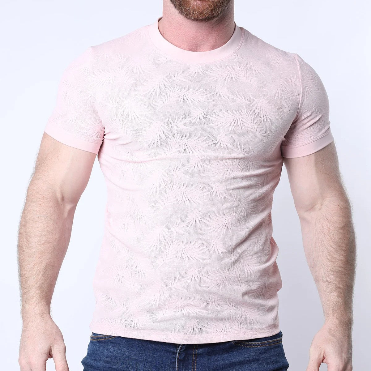 Timoteo Amalfi Pink Mesh T-Shirt for Women - Breathable Summer Fashion Top for Casual Wear, Beach Outings & Date Nights