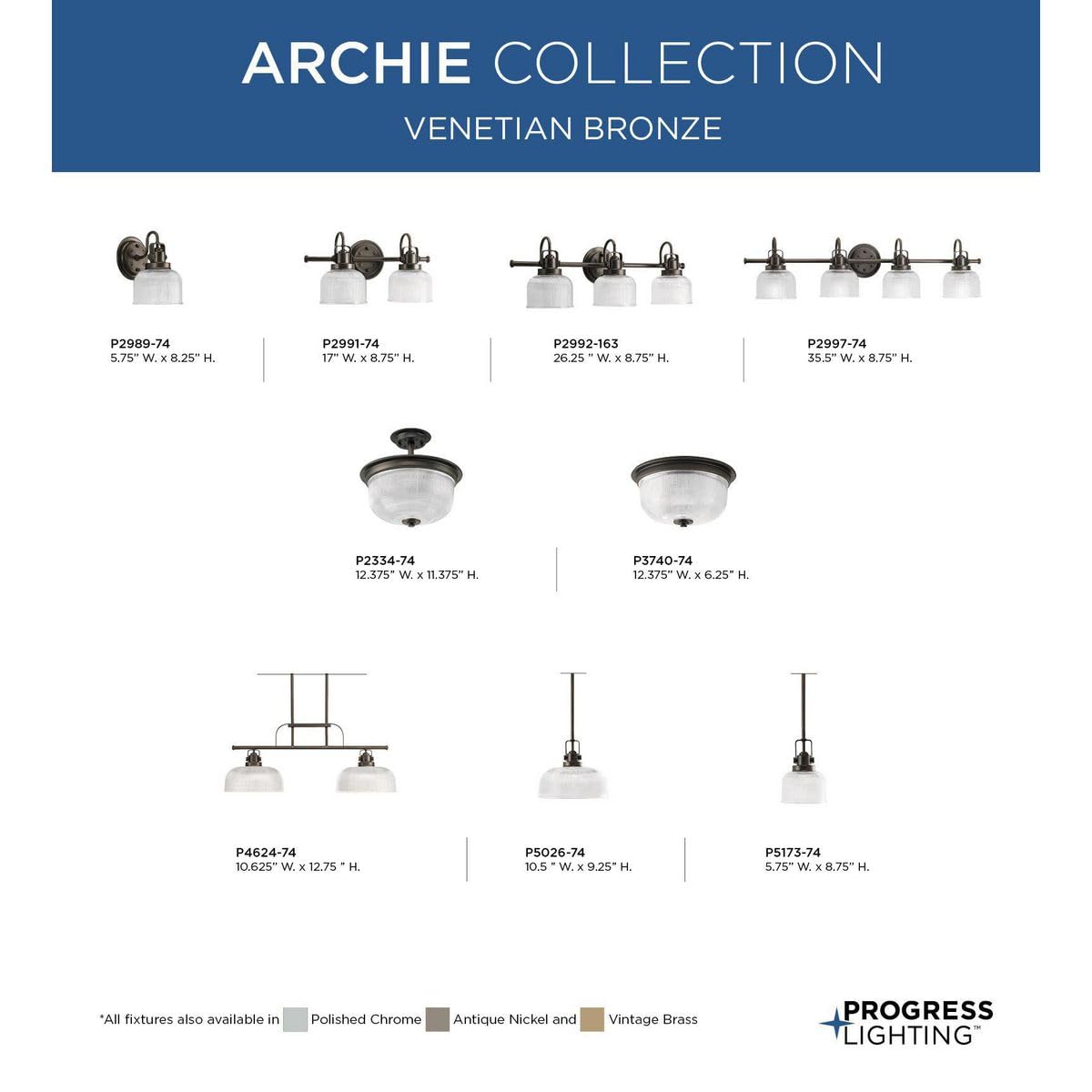 Archie Collection 4-Light Clear Double Prismatic Glass Coastal Bathroom Vanity Light Fixture in Venetian Bronze - Perfect for Coastal Style Bathrooms, Powder Rooms & Beach House Decor